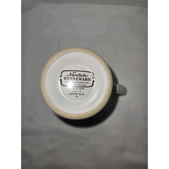 Noritake Stoneware Victory Blue Cream And Sugar Bowl - Picture 5 of 5